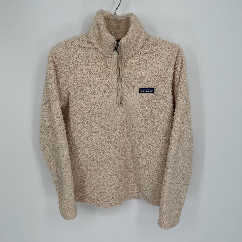 Patagonia Women's Beige Los Gatos 1/4 Zip Fleece Pullover‎ Size S